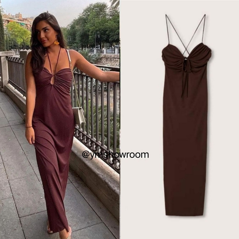 🔥Last 1🔥MANGO Ruched dress